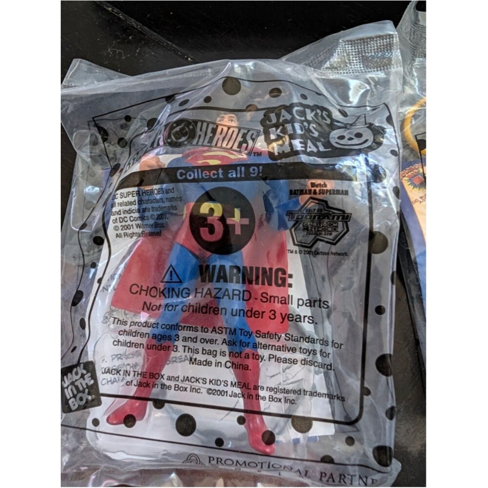 Boys Jack in the Box Superman Action Figure Blue Red